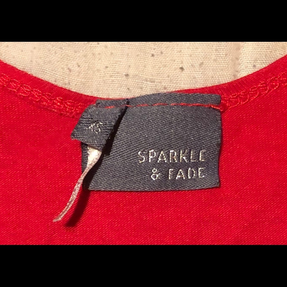 Urban outfitters Sparkle & Fade Red Skater Dress 0 - Picture 3 of 3